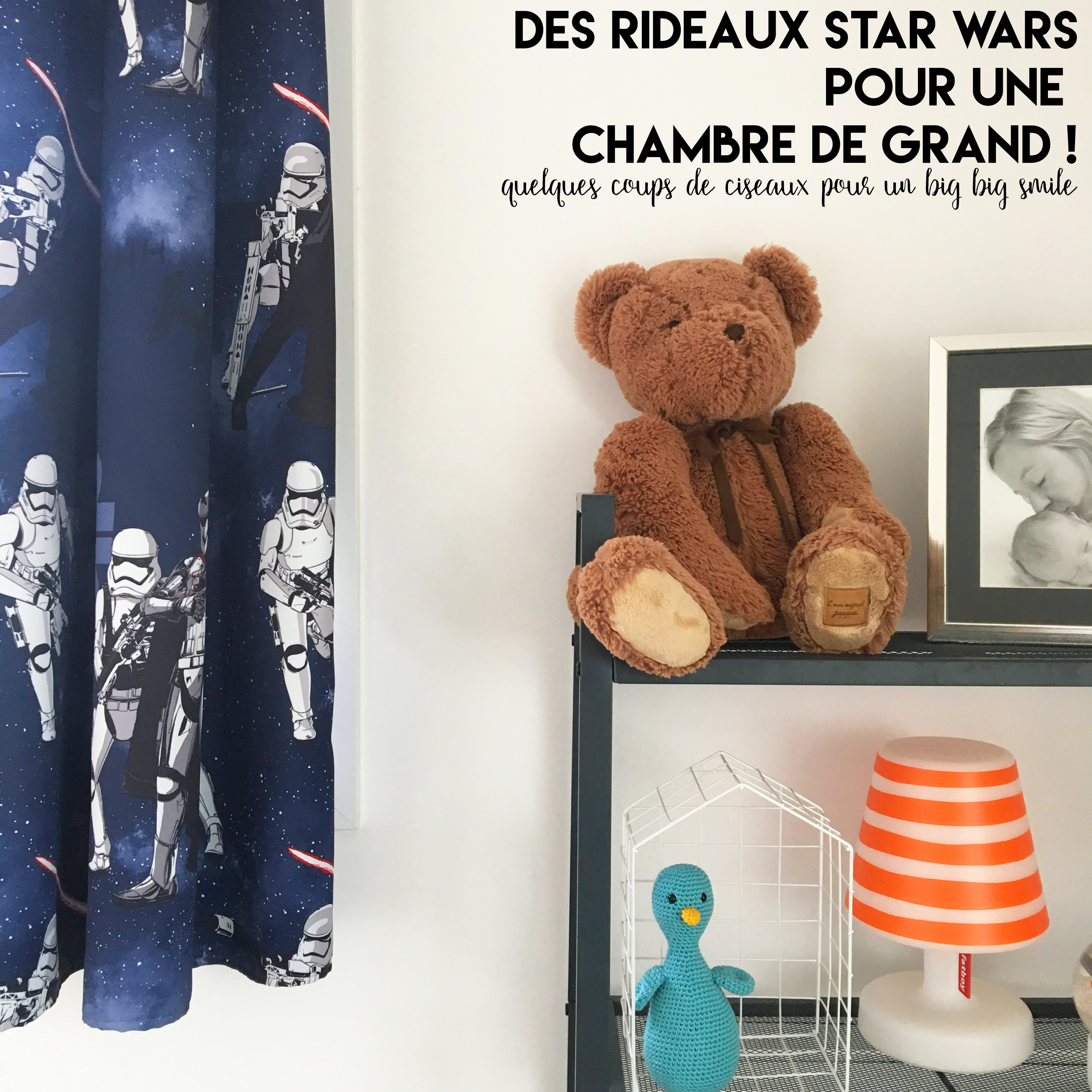 J'ai cousu des rideaux star wars