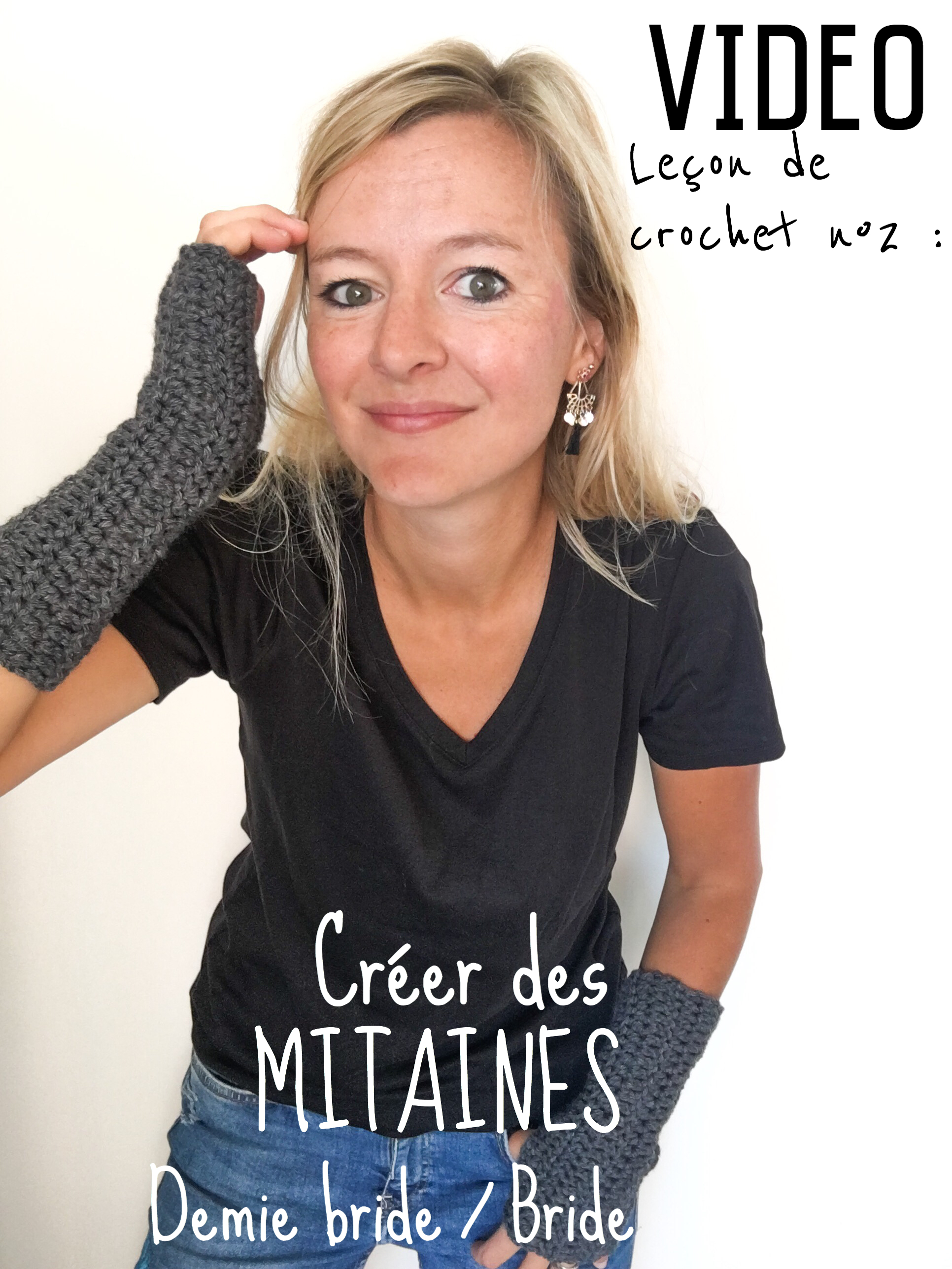 Réaliser des mitaines en crochet