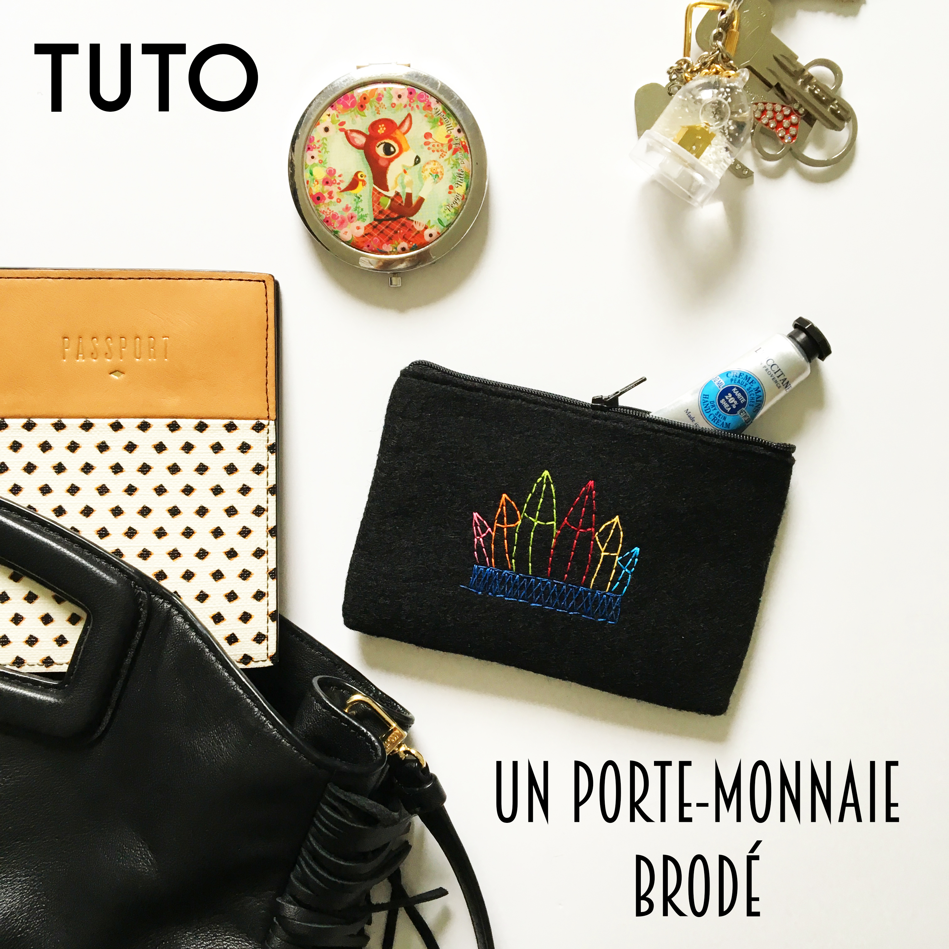 Tuto : Porte monnaie brodé
