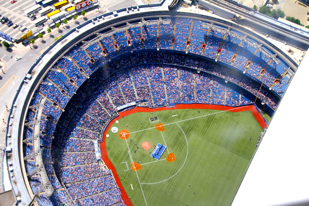 The Rogers Centre. The Blue Jays were playing today.