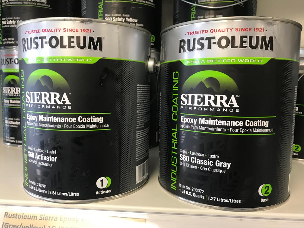 Epoxy Maintenance Coating, Safety Grey/Yellow kit (Epoxy + activator)