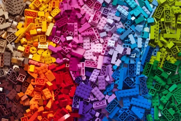 Colorful LEGO bricks