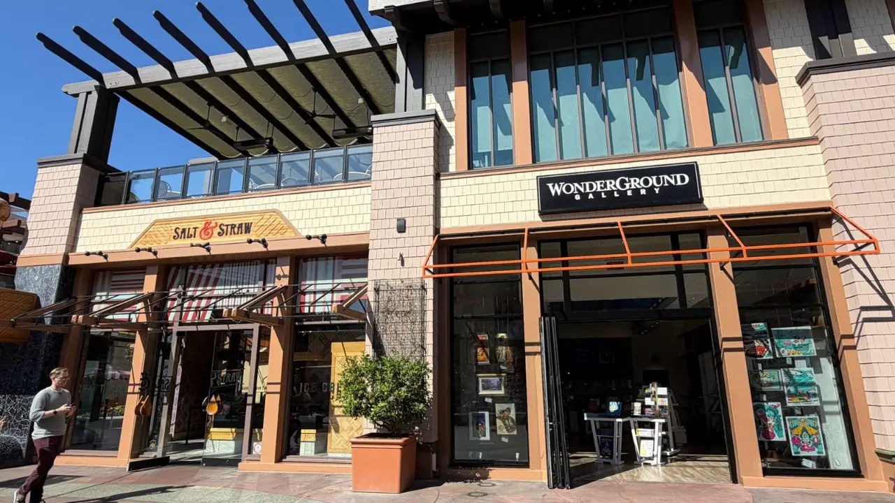 Scrims Come Down From Around Salt & Straw in Downtown Disney District