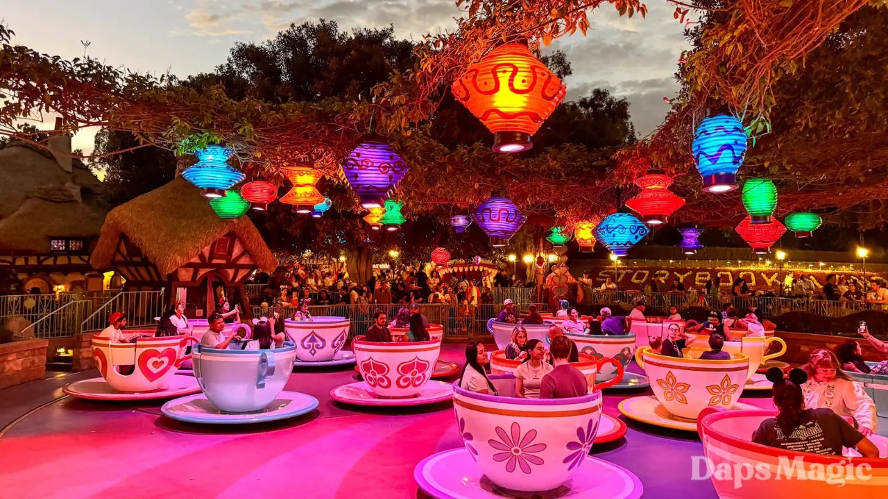 Mad Tea Party Reopens After Refurbishment at Disneyland