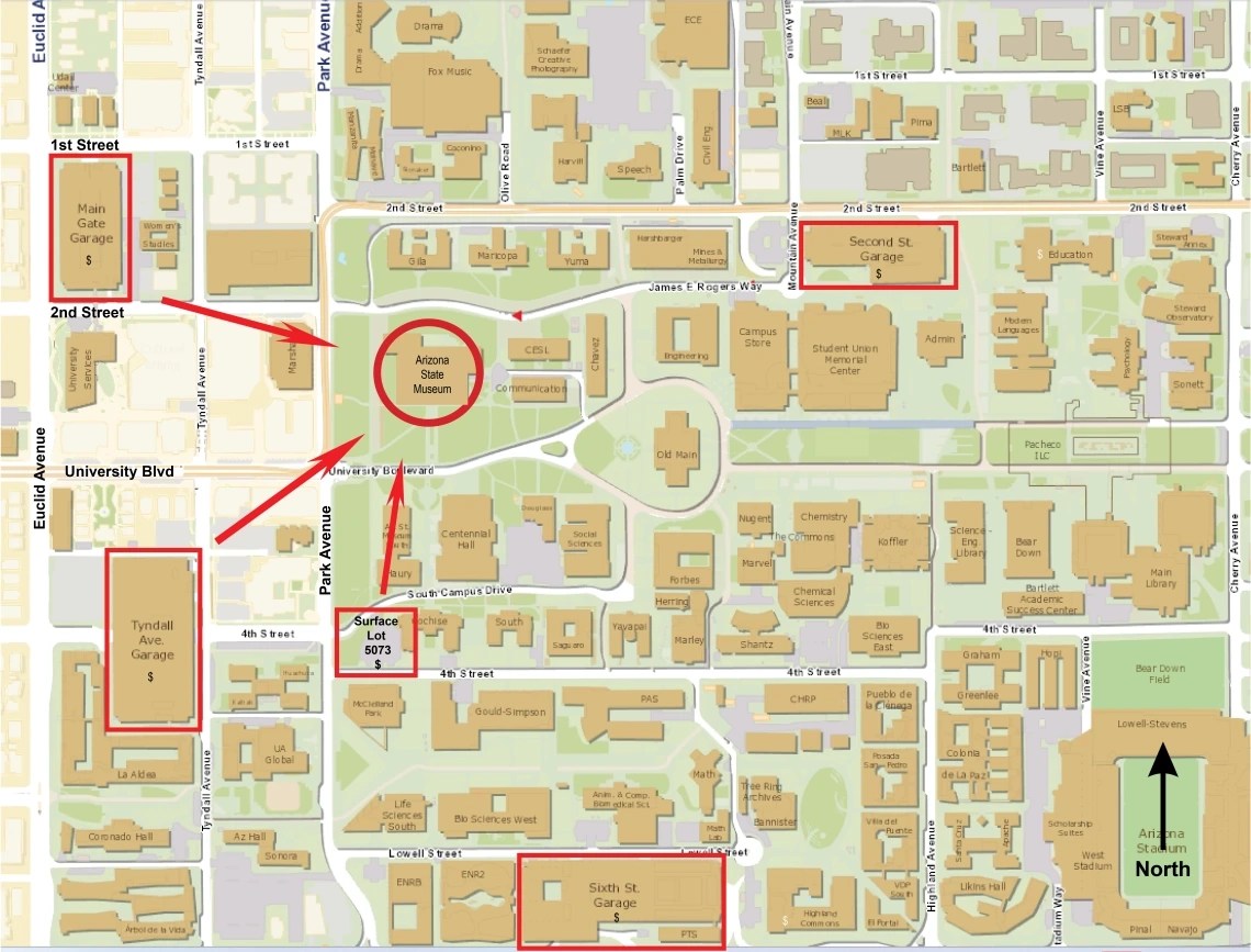 Arizona State Campus Map Dara MAP Plan Your Visit Arizona State Museum.webp