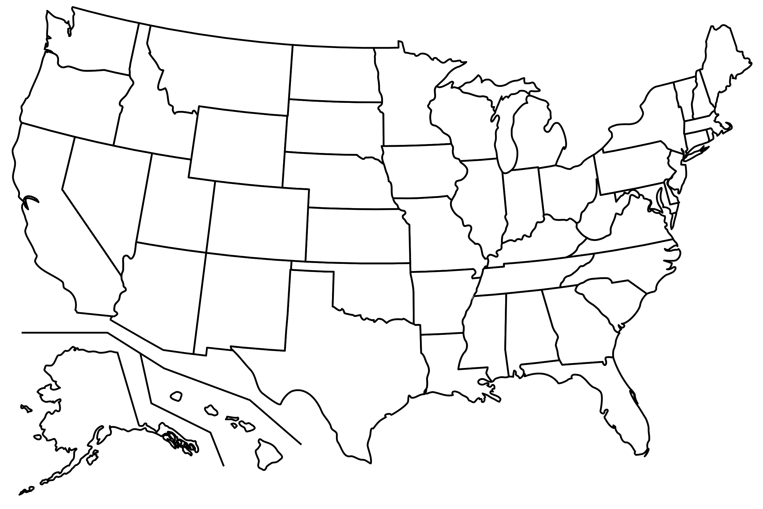 Blank States Map Dara MAP United States Blank Map 