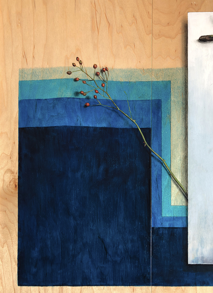 “Absolute: Frequency”: Oil on maple panel. 21 1/4” x 30 1/2”. 12.11.18.