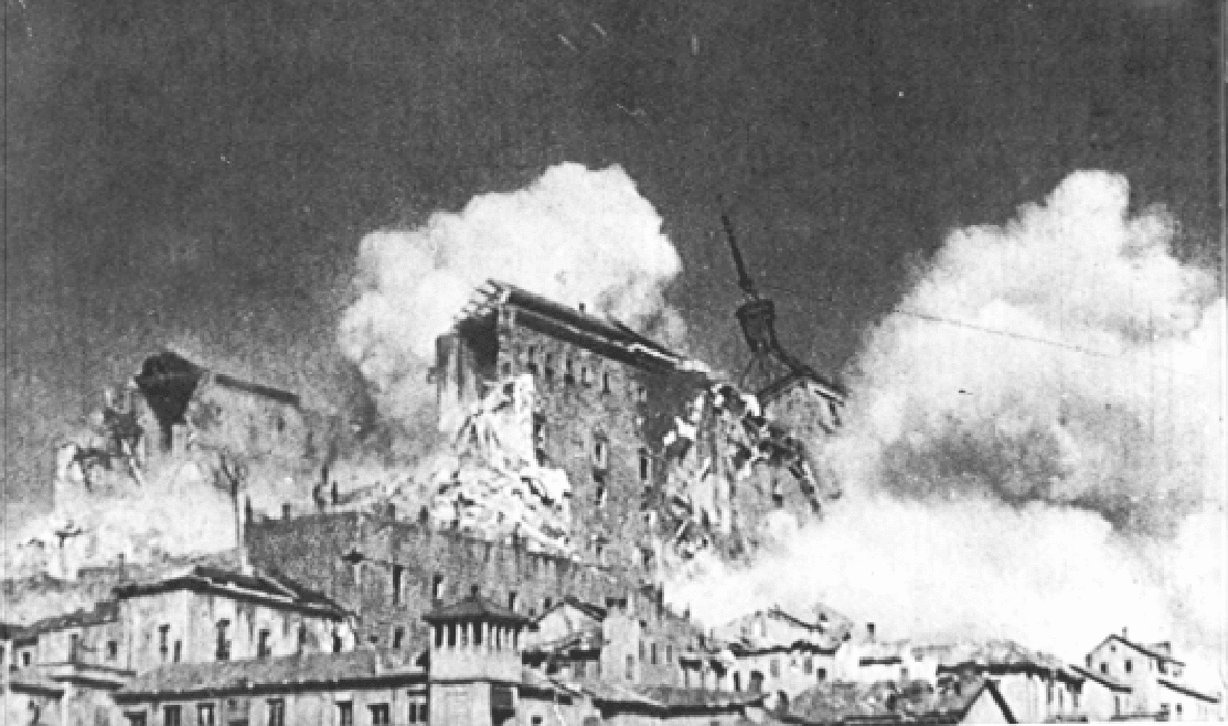 Explosión mina Alcázar de Toledo