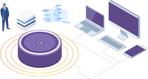 Iot Development Darkcode Web Development Web Design Application - Download Beautiful Space Illustration | Retina