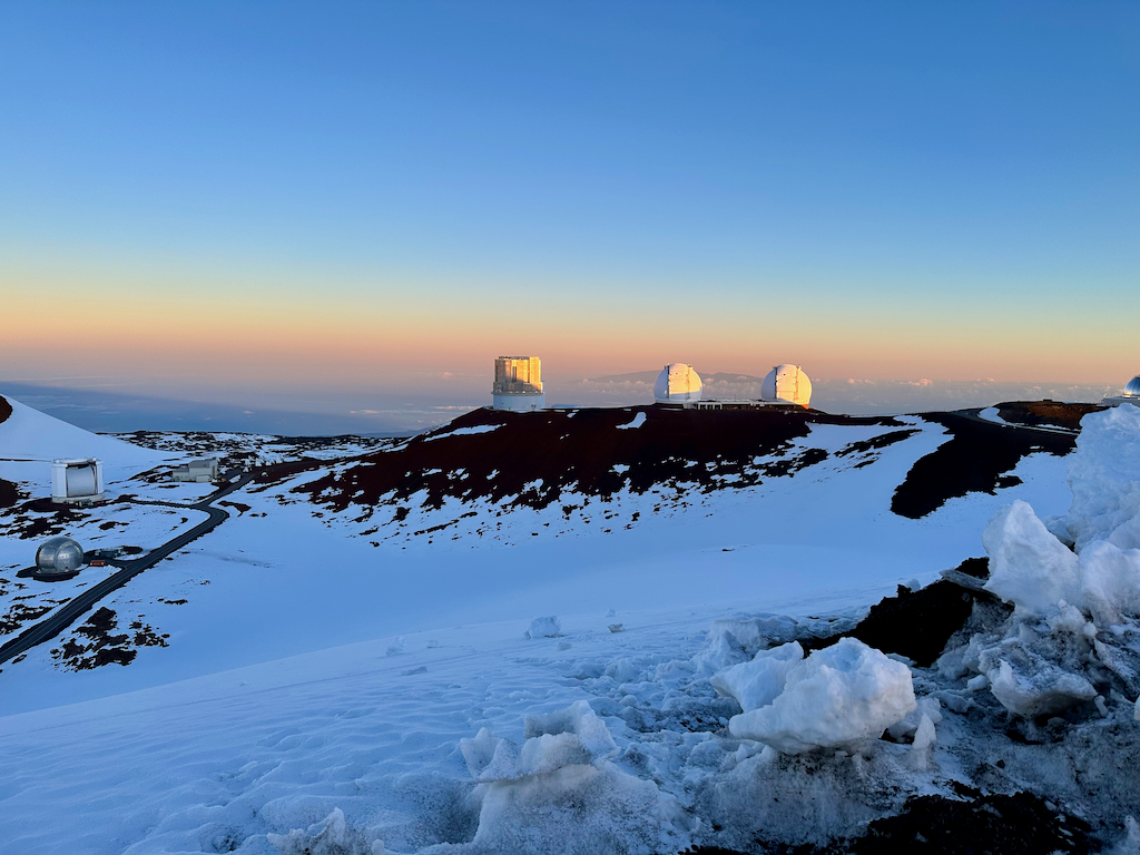 Mauna Kea sunrise telescopes