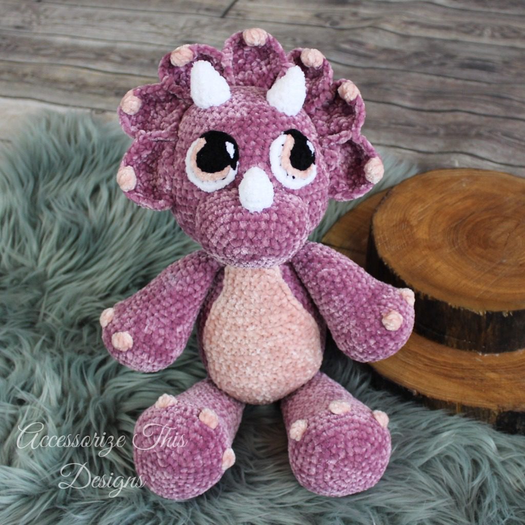How to Make Cera the Dinosaur Cuddle Buddy Crochet Pattern