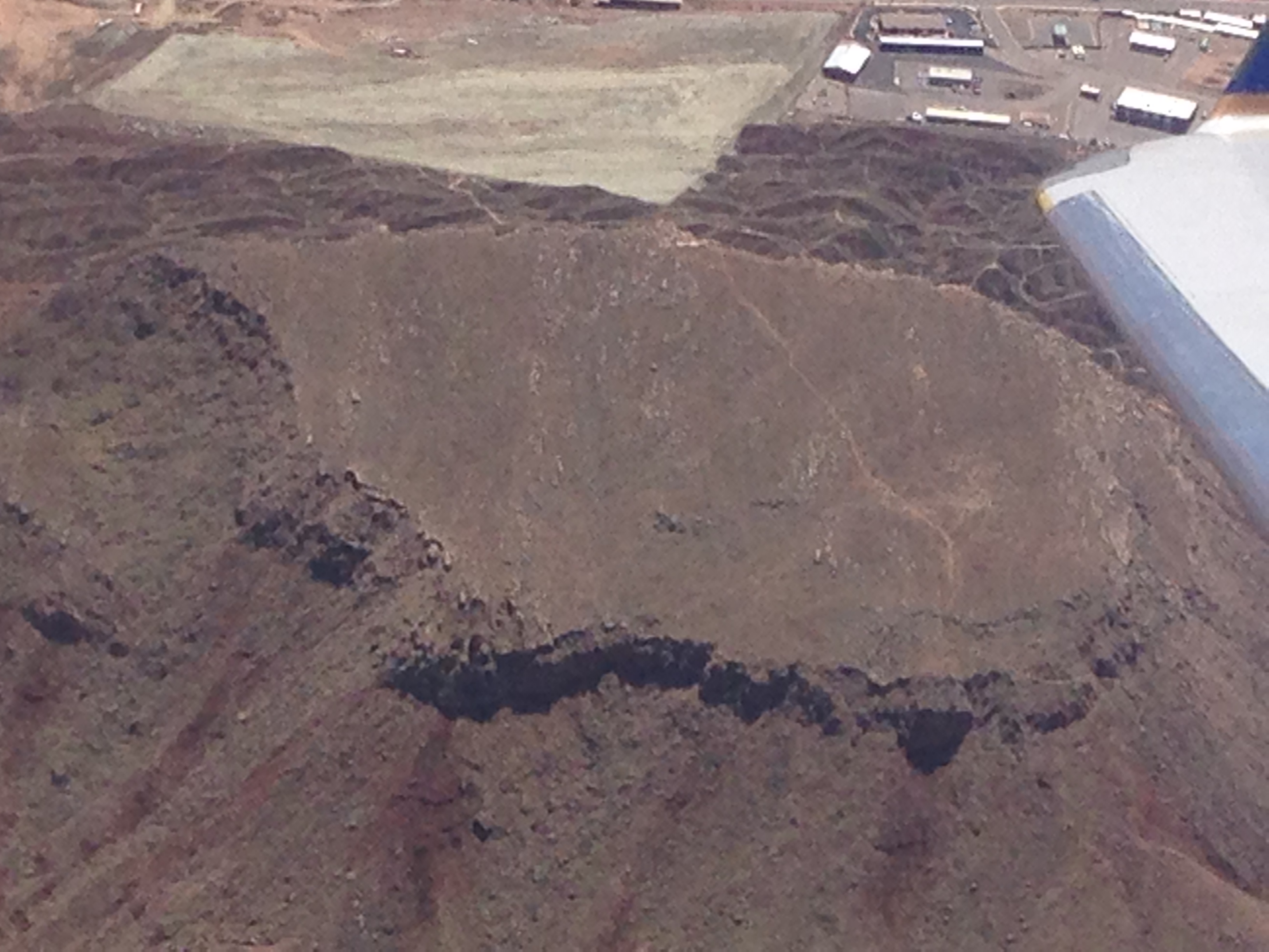 You can see the arrow at the top of the hill. It is realllly tiny in this picture.