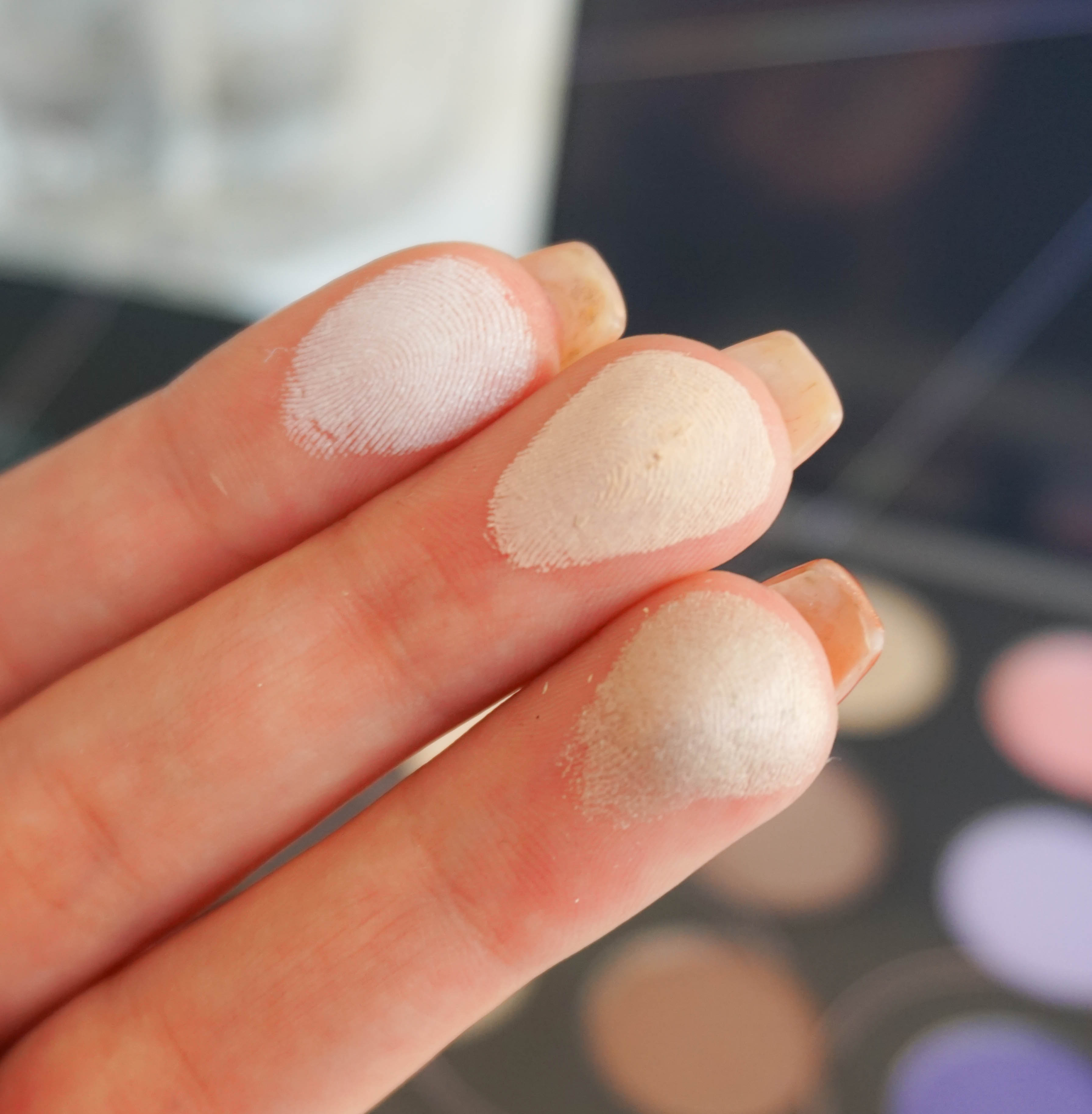 CL130- matte white, CL140- matte nude brown, CL150- metallic nude rose