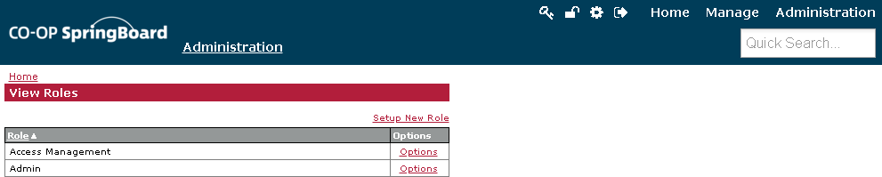 Springboard Administration