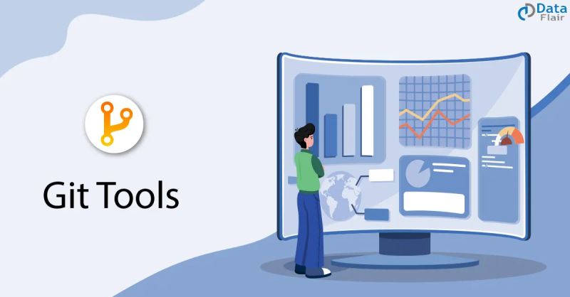 Git Tutorial Dataflair - Beautiful Colorful Illustration - Desktop