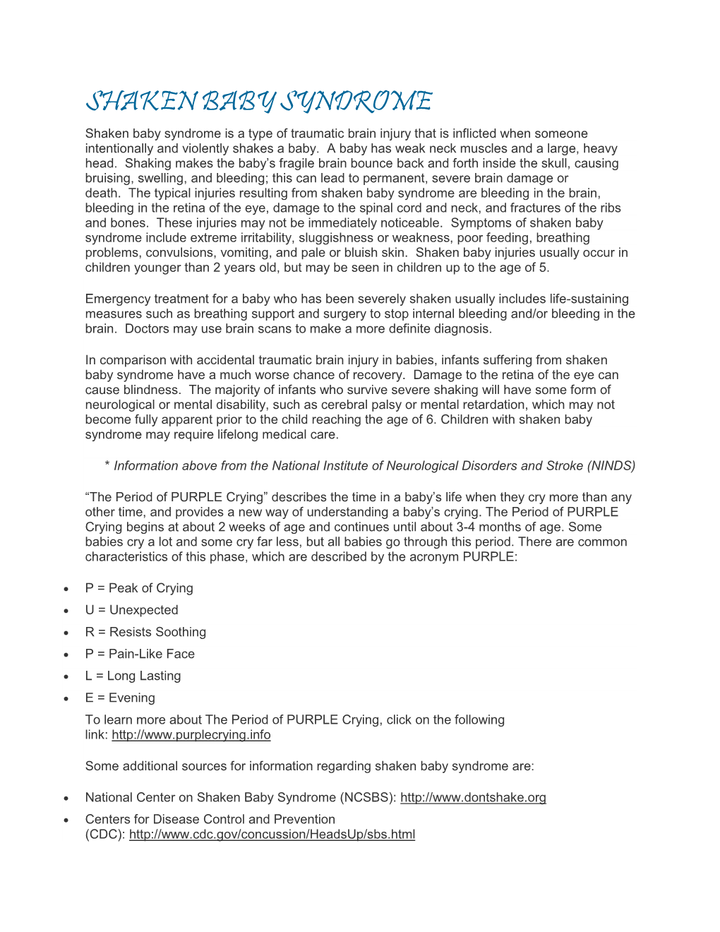 Shaken baby syndrome (pdf)