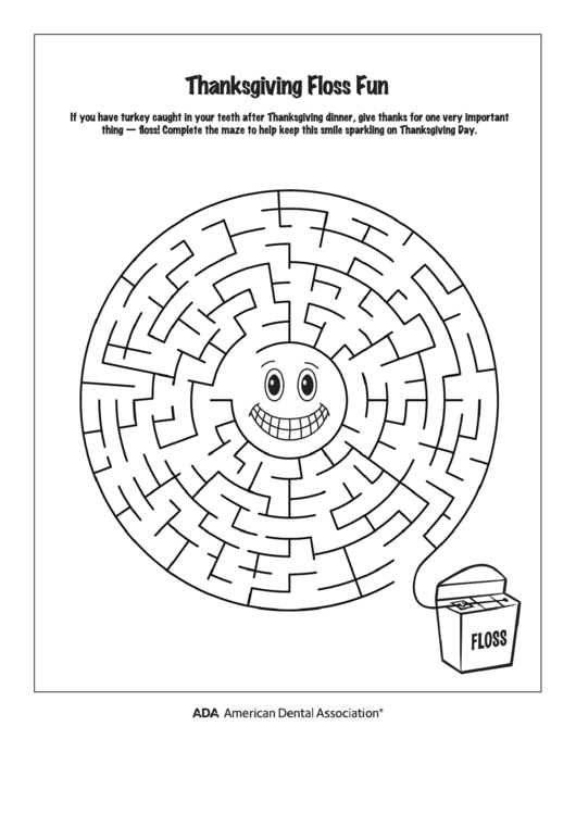 thanksgiving flossing maze activity sheet printable pdf download
