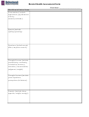 Mental Health Assessment Form printable pdf download