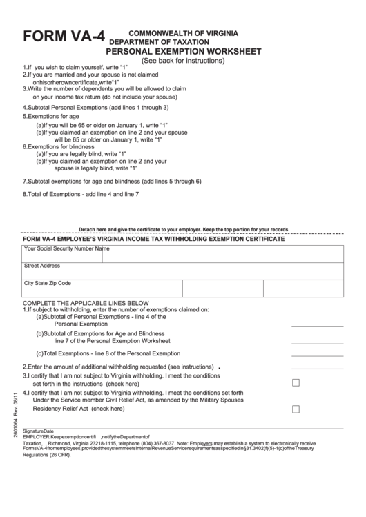 Maryland personal exemption worksheet