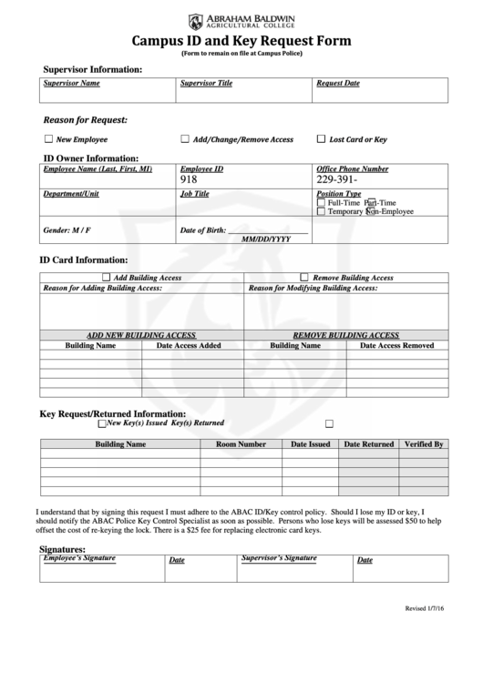 Top 9 Samples Id Card Request Form Templates Free To Download In Pdf Format