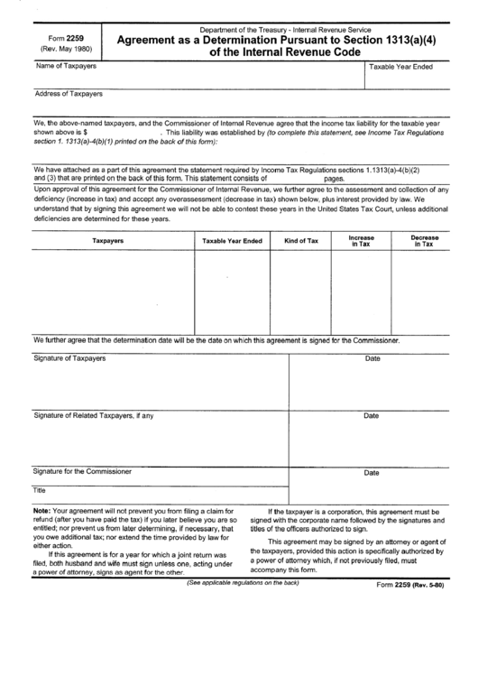 Form 2259