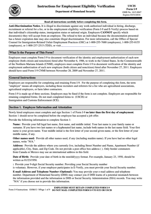 Form i-9