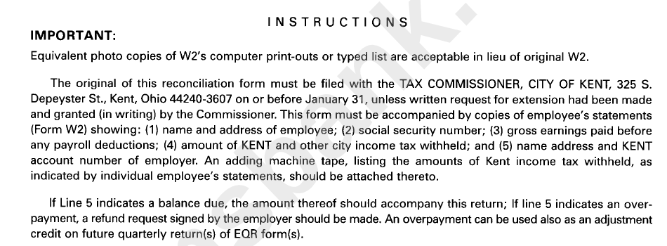 Instructions for form w2