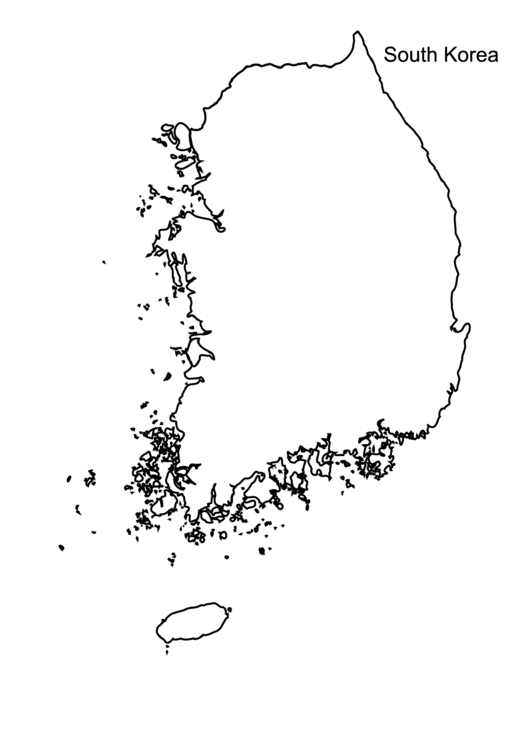 North And South Korea Blank Map Page 1 Thumb Big 