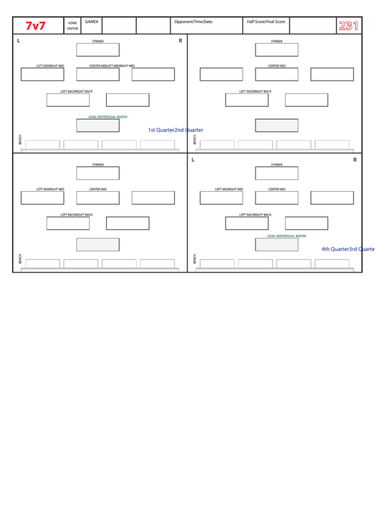 7v7 soccer lineup template