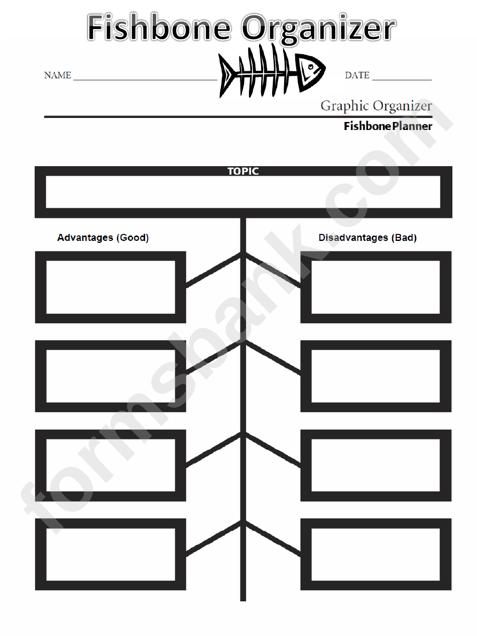 Free fishbone graphic organizer template