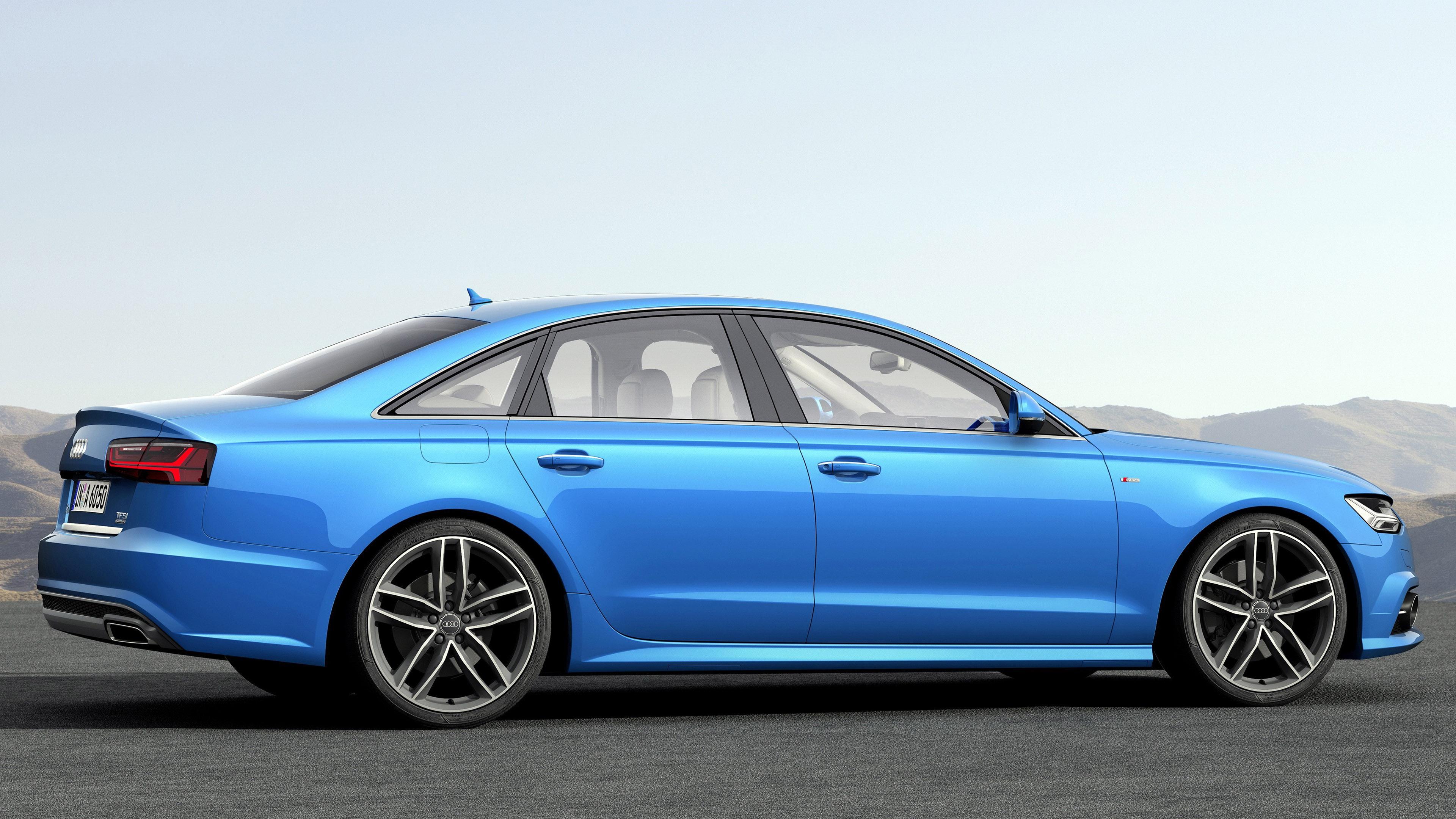 Hd blue audi a6 side view wallpaper