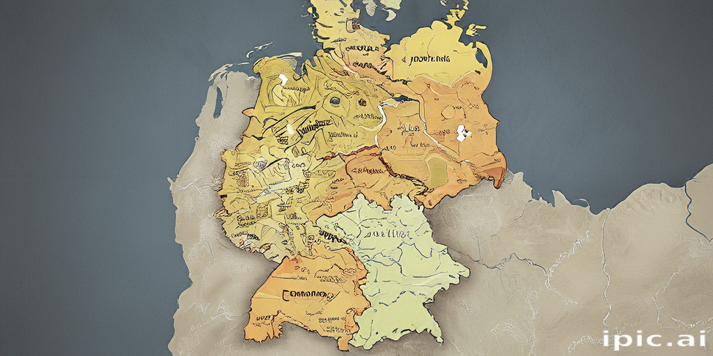 Colorful Historical Map Regional Borders And Names Of Germany 1720514894 