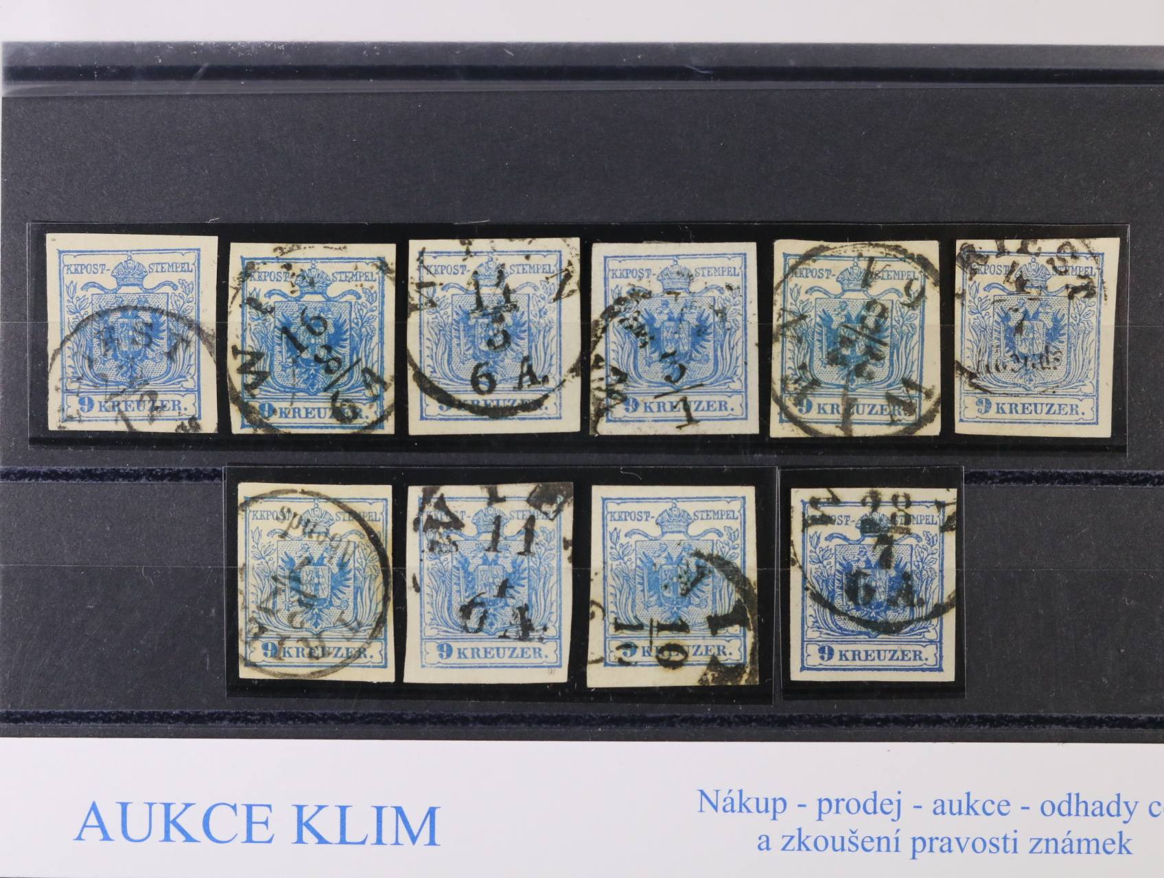 Zn Mi C 5 9kr Sestava 10 Ks V Ii A Iii Filatelie Klim