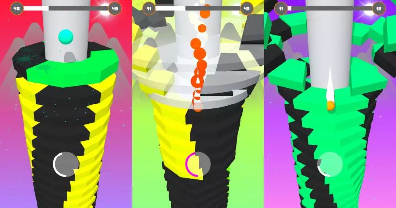 Stack Ball Gamebol - Vintage Pattern Collection - High Resolution Quality