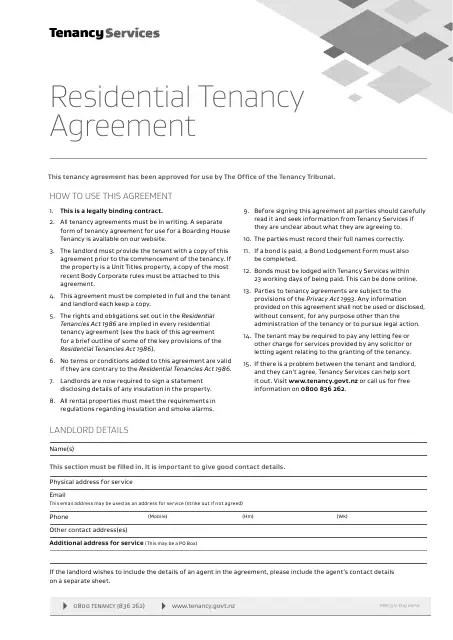 form 01 download fillable pdf or fill online residential tenancy