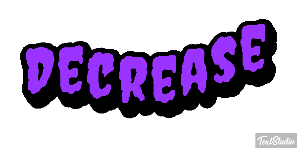 Decrease Word Animated Gif Logo Designs - Colorful Illustrations - Ultra HD High Resolution Collection