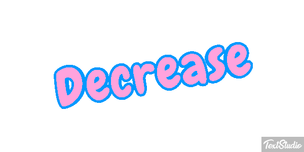 Decrease Word Animated Gif Logo Designs - Sunset Design Collection - Retina Quality