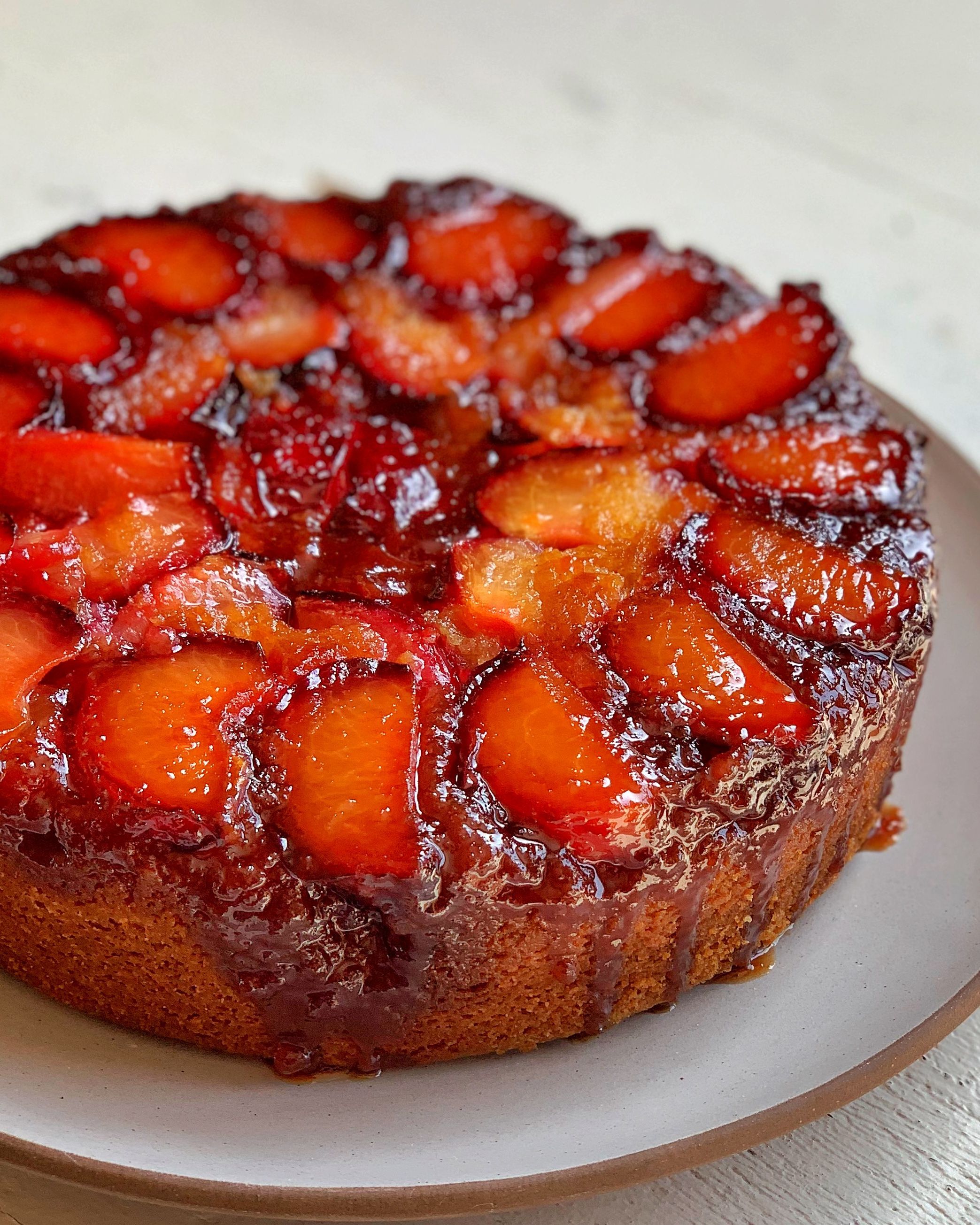 how to make an upside down plum cake - feedfeed tv the feedfeed on simply ming recipes plum cake
