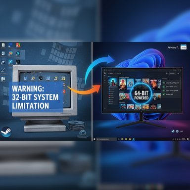 Steam To End Windows 32 Bit Support By Jan 2026 What You Need To Know 74650 