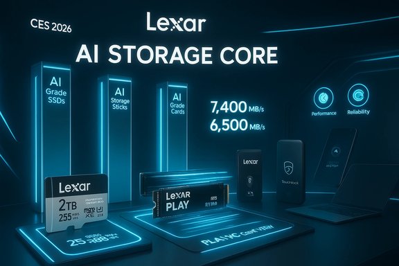 Lexar CES 2026 AI Storage Core Unveils AI Grade SSDs And Cards 89413 