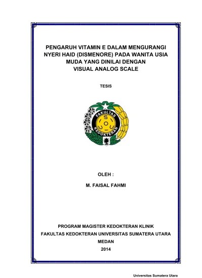 PENGARUH AROMATERAPI LAVENDER TERHADAP PENURUNAN INTENSITAS NYERI HAID ( DISMENORE PRIMER) PADA WANITA USIA 17-23 TAHUN
