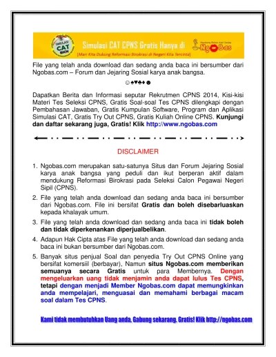 Bkn sudah membuka portal resmi untuk latihan soal cpns 2021 melalui metode cat pada laman simulasi cat bkn 2021 online gratis. Soal Bahasa Indonesia 4