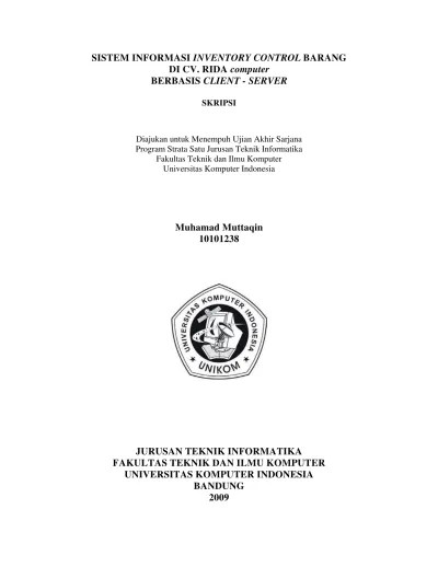Goods at deni motor shop. Top Pdf Sistem Informasi Inventory Control Barang Pada Cv Rida Computer Berbasis Client Server 123dok Com