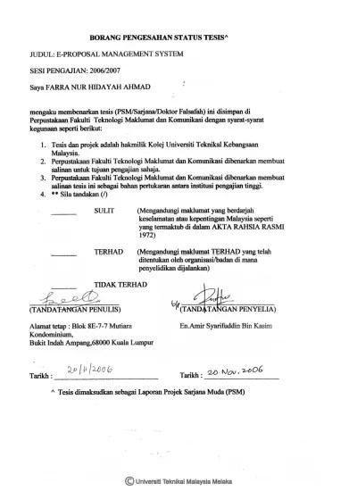 Jenis proposal untuk rencana kegiatan ini disebut dengan proposal kegiatan. Proposal Management System