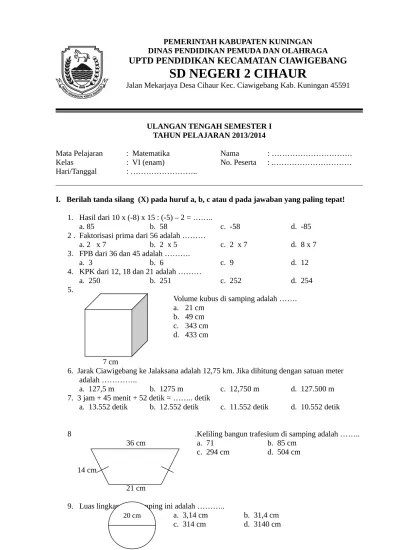 Soal Pengayaan Tema 3 Kelas 3 Perubahan Satuan Meter Dan Centimeter Bimbel Brilian 
