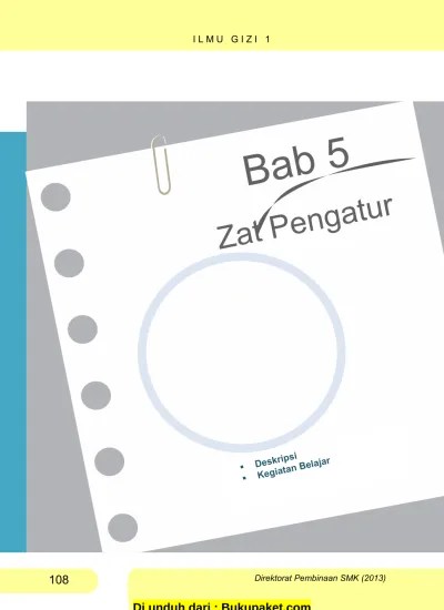 Materi Ilmu Gizi Kelas 10 SMK Semester 1/2 Lengkap Bab 4 Zat Pembangun