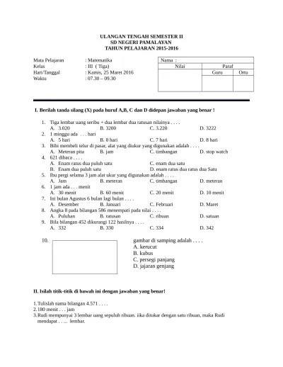 Link download sudah tersedia jika anda membutuhkan latihan soal uts seni budaya sd di atas. Soal Uts Sbk Kelas 3 Sd Semester 1