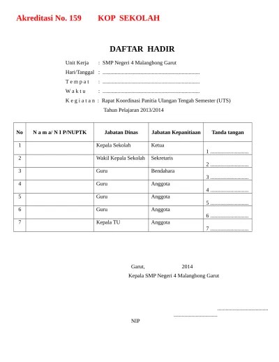 Kelengkapan file perangkat akreditasi dan bukti fisik akreditasi tentu . Top Pdf Bukti Fisik Akreditasi Sekolah Instrument Nomor 13 Dan 15 Standar Isi 123dok Com