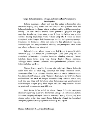 Tentang Bahasa Sebagai alat komunikasi