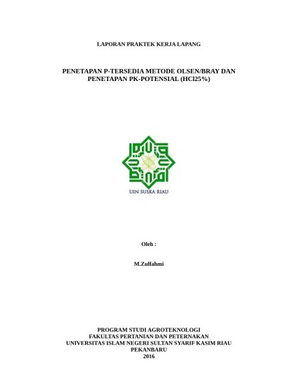 Pertanian tanaman pangan dan hortikultura provinsi lampung . Top Pdf Laporan Praktek Kerja Lapang 1 123dok Com